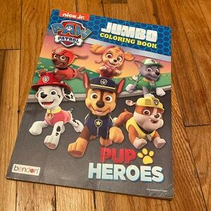 Paw Patrol Pup Heroes Kids Jumbo Colouring Book
